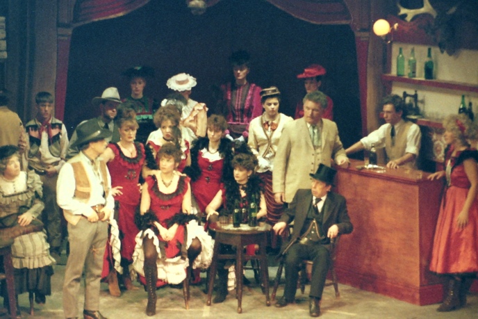 Destry Rides Again, performed by the Caprians in 1990