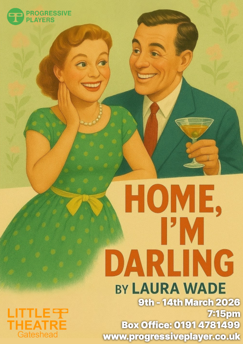 poster for the event Home, I'm Darling